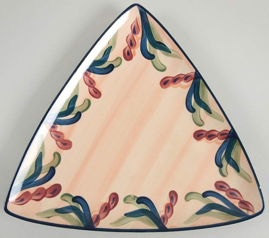 Juniper Triangular Dinner Plate by Gail Pittman-1