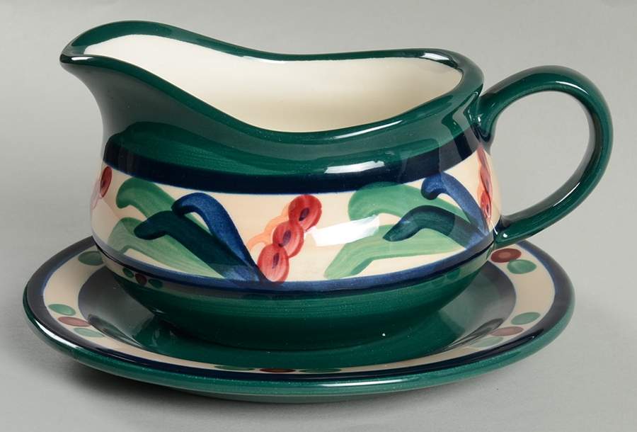 Juniper Gravy Boat & Underplate by Gail Pittman-1