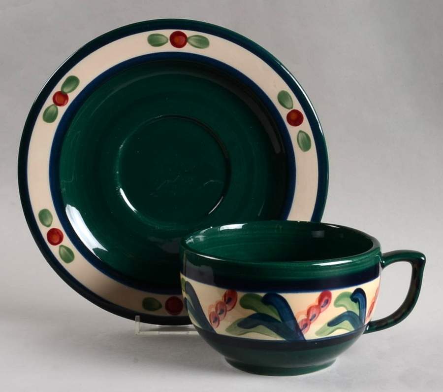 Juniper Breakfast Cup & Saucer Set by Gail Pittman-1