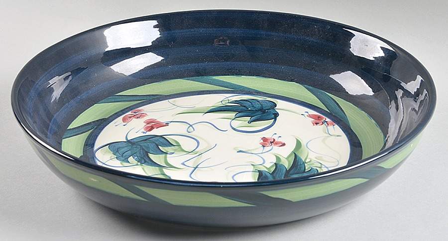 Grapevine Green 14" Pasta Serving Bowl by Gail Pittman-1