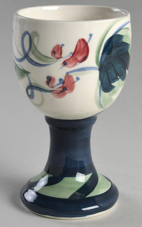 Grapevine Green China Goblet by Gail Pittman-1