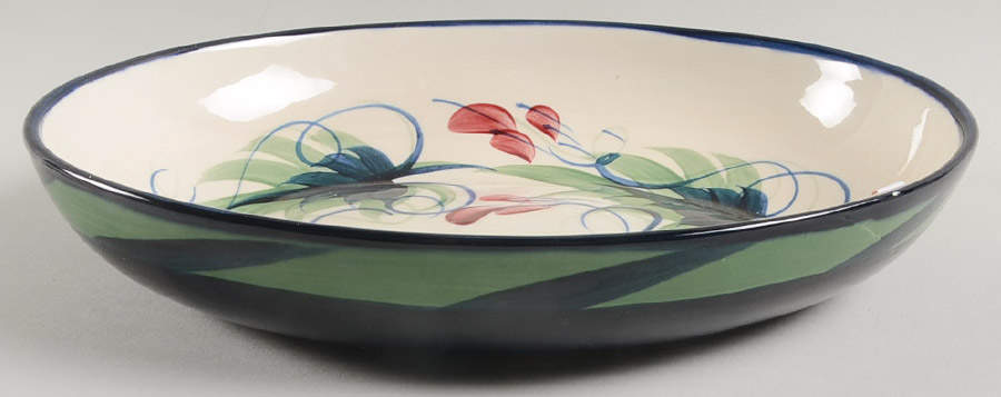 Grapevine Green 10" Oval Vegetable Bowl by Gail Pittman-1