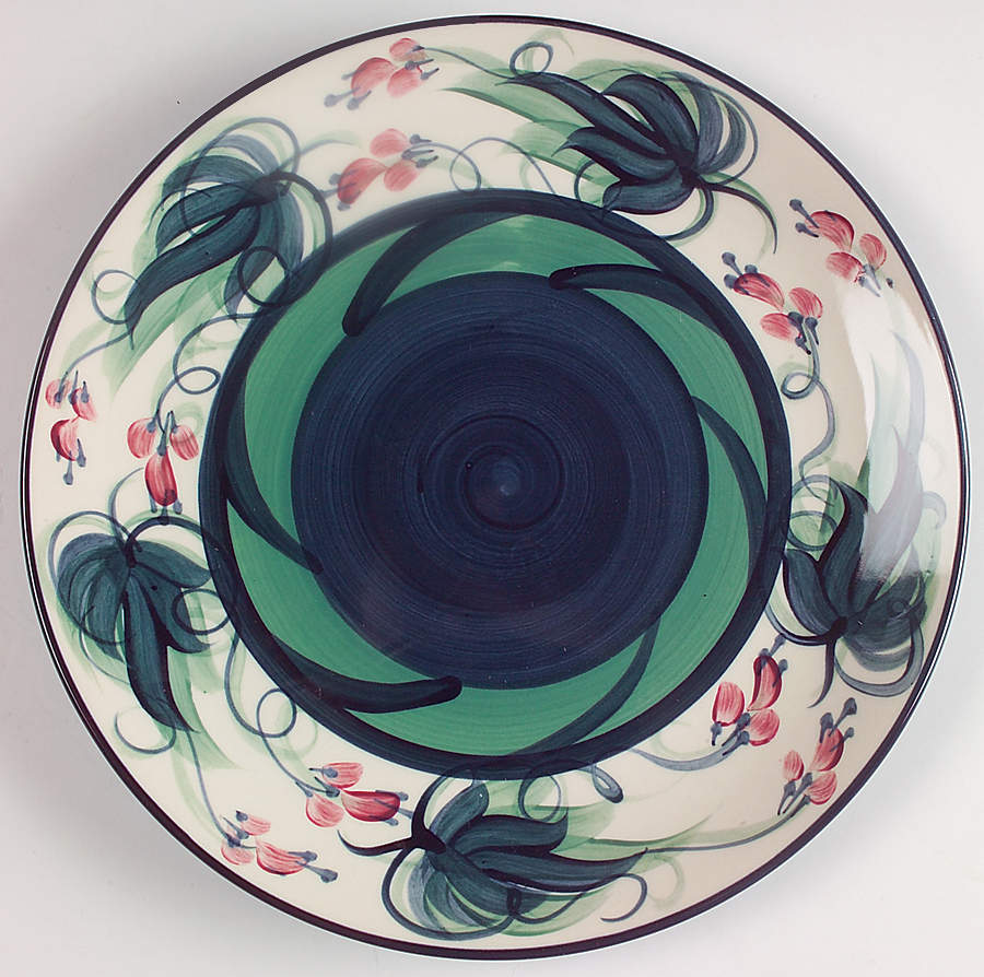 Grapevine Green Large Dinner Plate by Gail Pittman-1