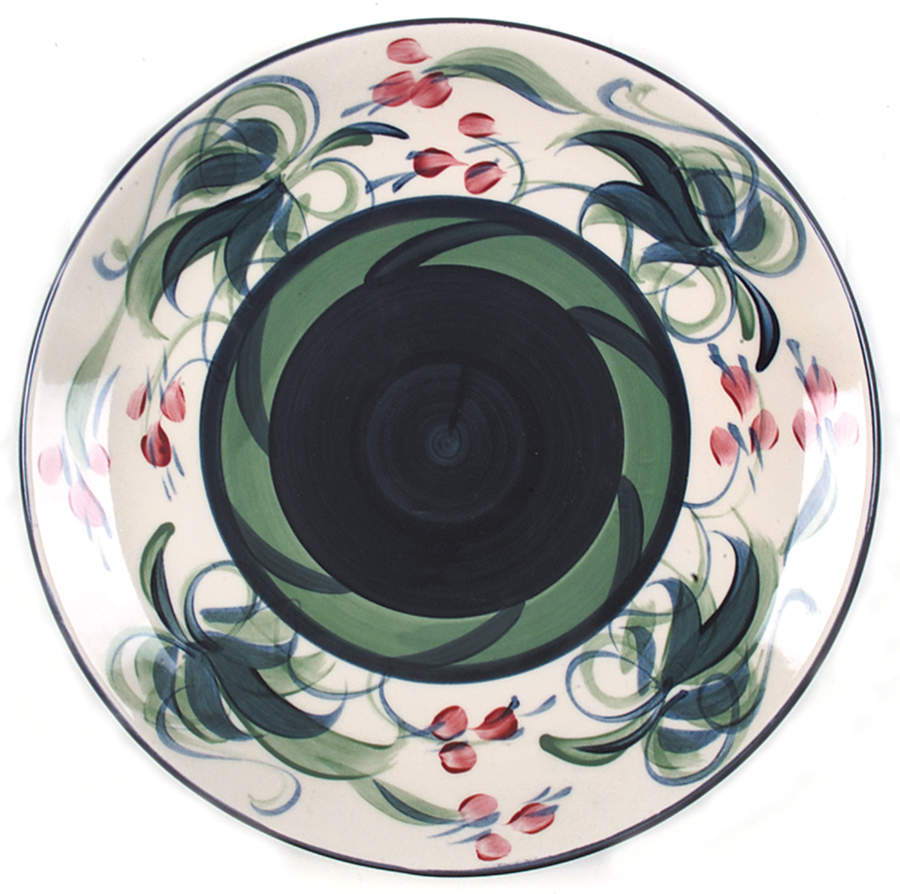 Grapevine Green Dinner Plate by Gail Pittman-1