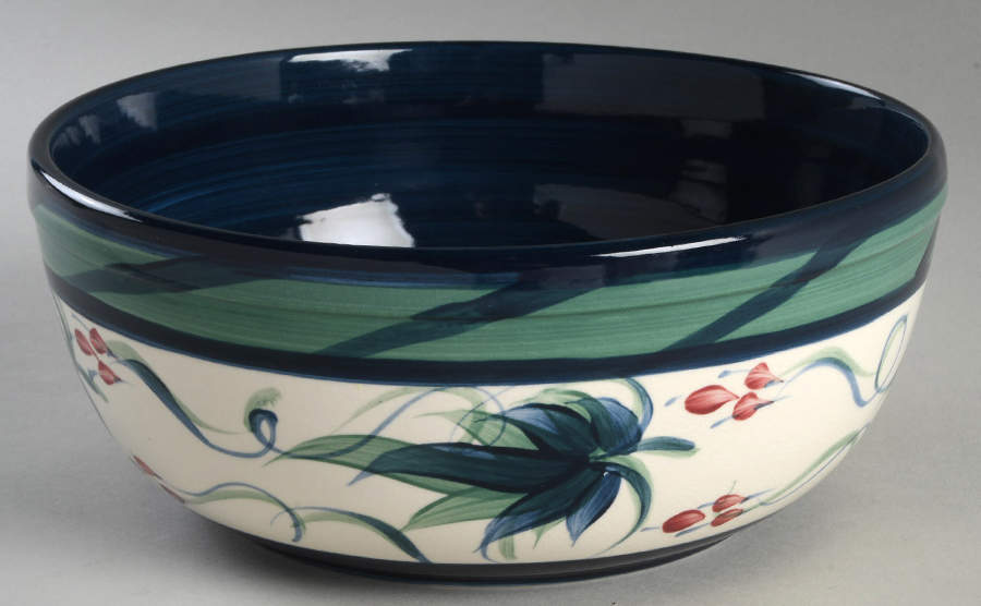 Grapevine Green 8" Salad Serving Bowl by Gail Pittman-1