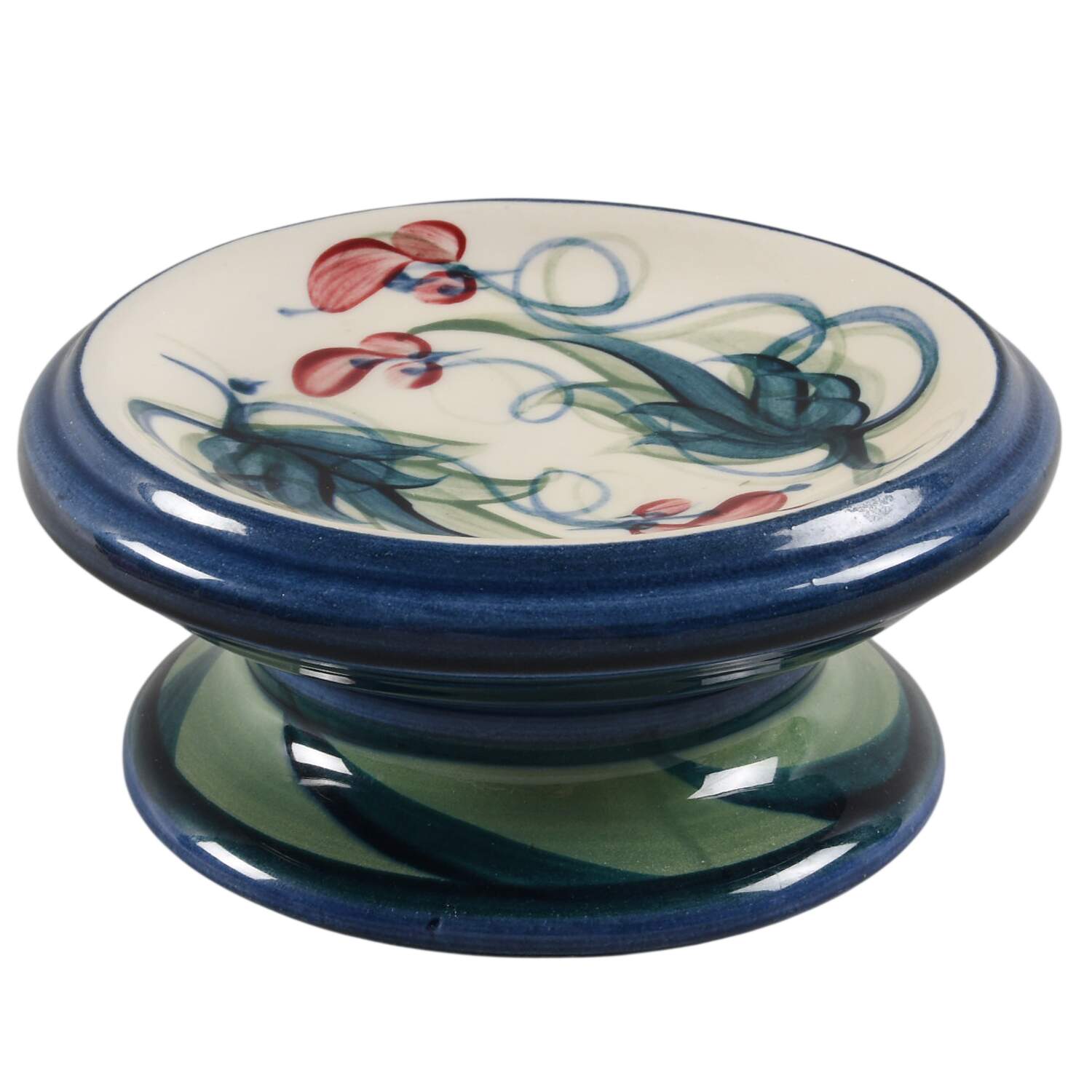 Grapevine Green Pedestal Candleholder by Gail Pittman-1
