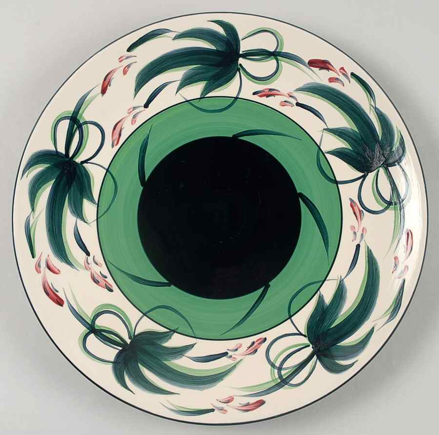 Grapevine Green Large Dinner Plate by Gail Pittman-1