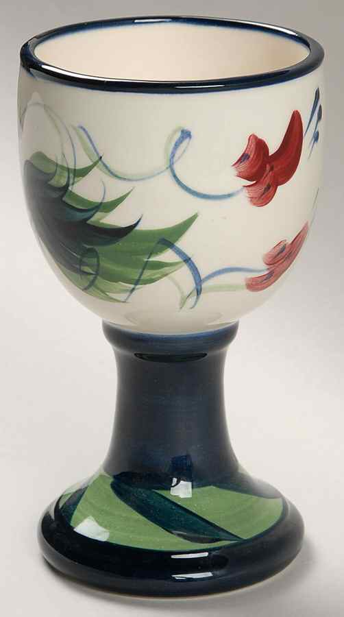 Grapevine Green China Goblet by Gail Pittman-1
