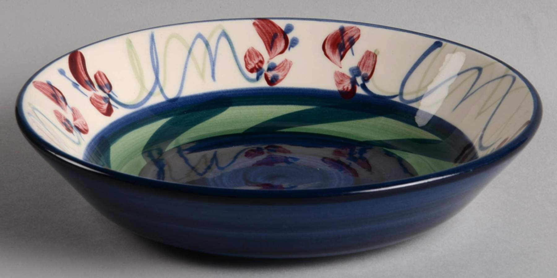 Grapevine Green Soup/Cereal Bowl by Gail Pittman-1