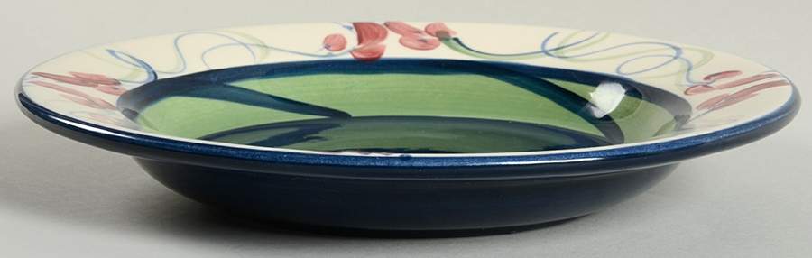 Grapevine Green Large Rim Soup Bowl by Gail Pittman-1