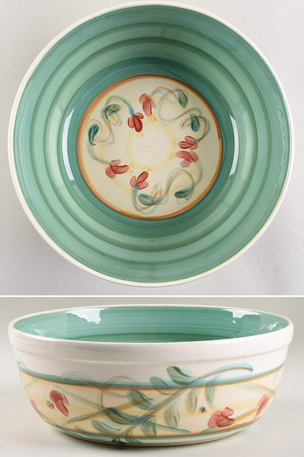 Tuscan Maypop 10" Large Salad Serving Bowl by Gail Pittman-1