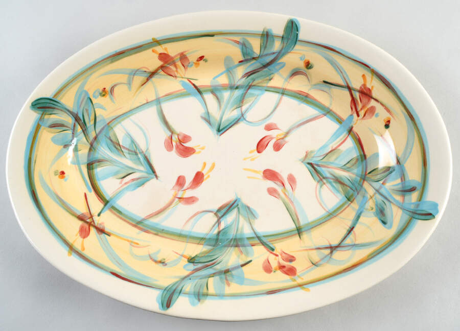 Tuscan Maypop 18" Oval Serving Platter by Gail Pittman-1