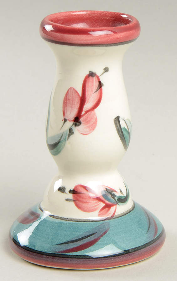Red Grapevine Single Light Candlestick by Gail Pittman-1