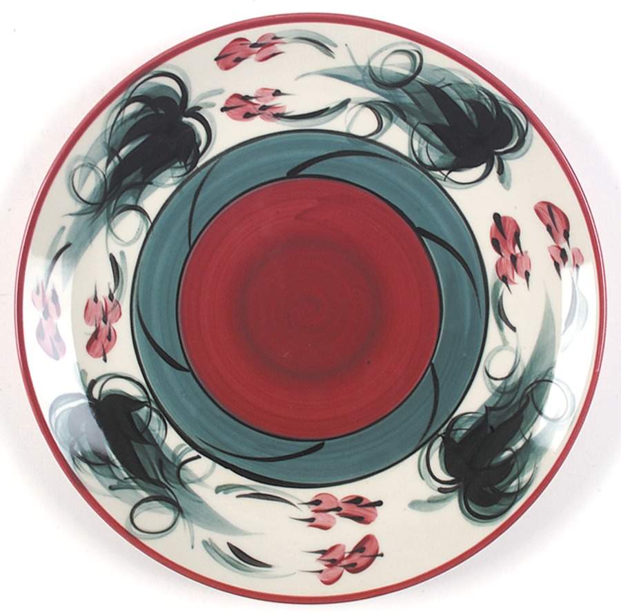 Red Grapevine Dinner Plate by Gail Pittman-1