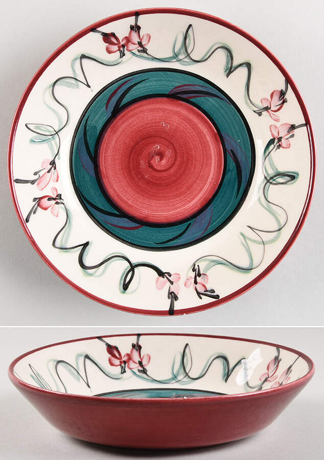 Red Grapevine Soup/Cereal Bowl by Gail Pittman-1