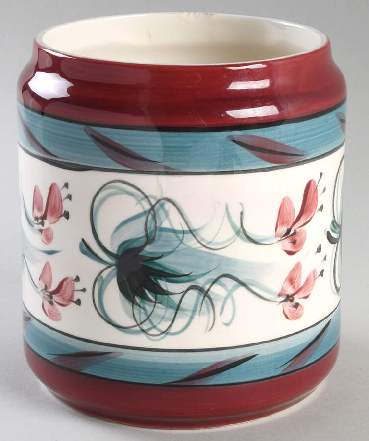 Red Grapevine Large Canister No Lid by Gail Pittman-1