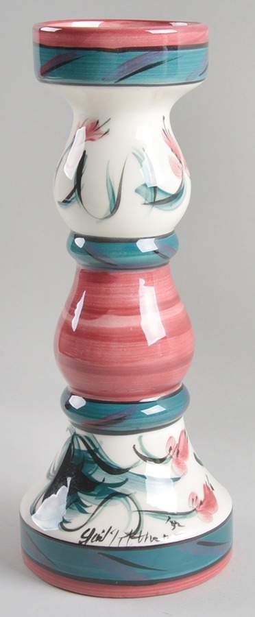 Red Grapevine 12" Pillar Candleholder by Gail Pittman-1