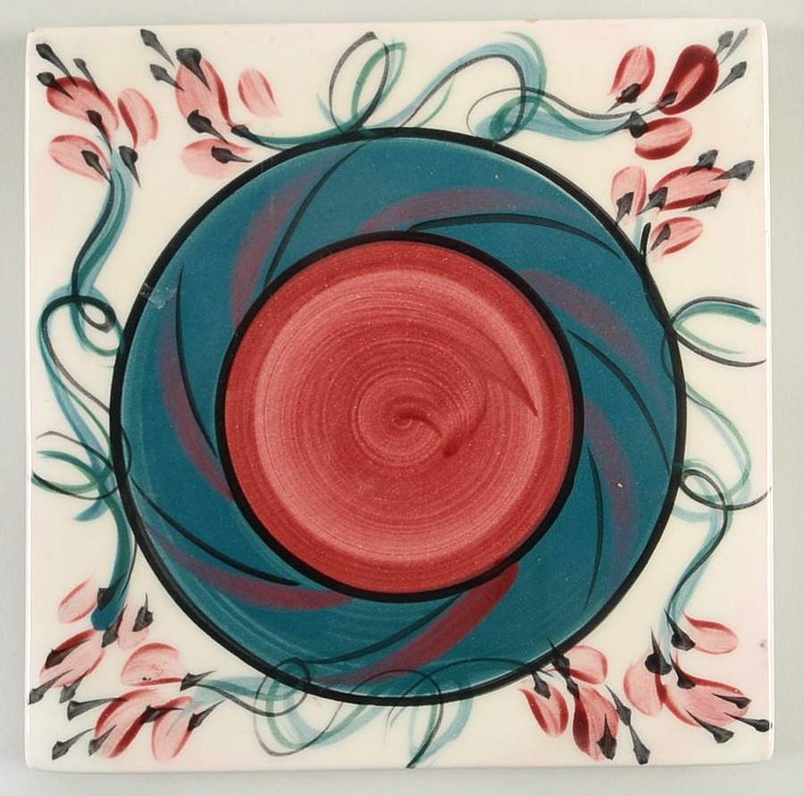 Red Grapevine Tea Tile by Gail Pittman-1