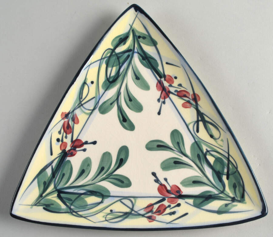 Maypop Triangular Salad Plate by Gail Pittman-1
