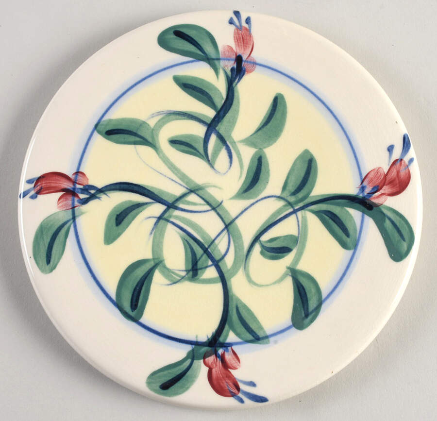 Maypop 7" Round Trivet by Gail Pittman-1