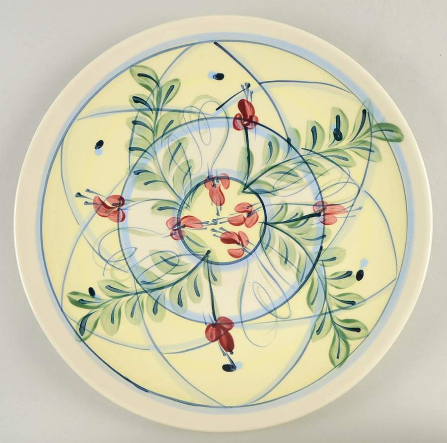 Maypop 14" Chop Plate (Round Platter) by Gail Pittman-1