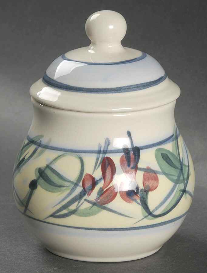 Maypop Sugar Bowl & Lid by Gail Pittman-1