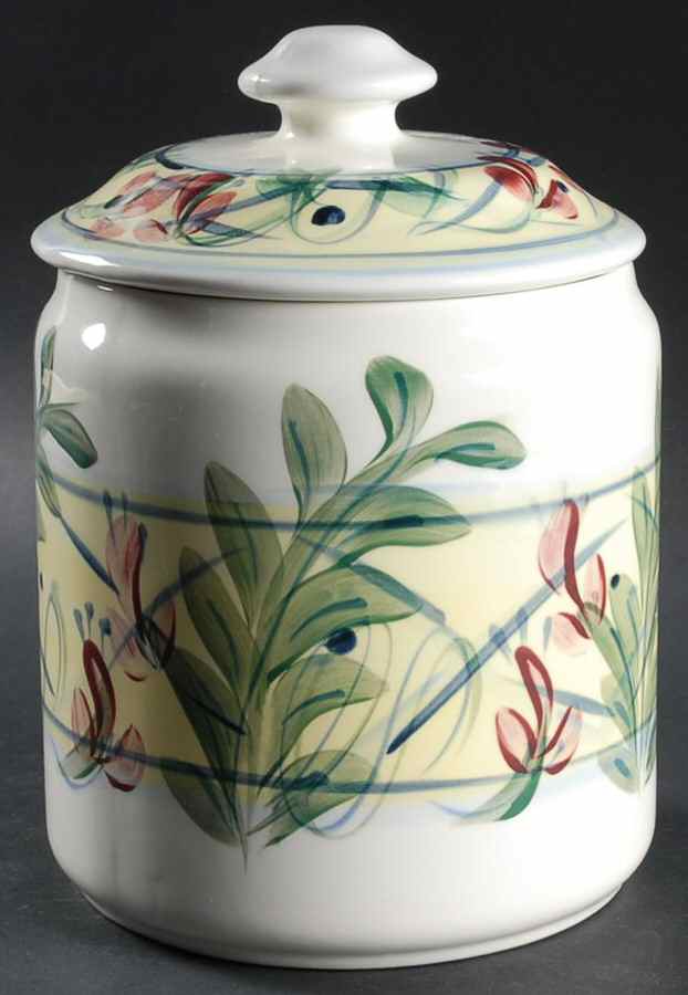 Maypop Large Canister & Lid by Gail Pittman-1