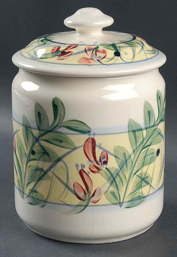 Maypop Medium Canister & Lid by Gail Pittman-1