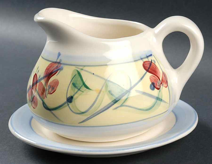 Maypop Gravy Boat & Underplate by Gail Pittman-1