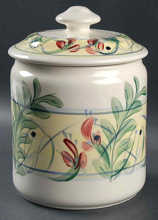 Maypop Extra Large Canister & Lid by Gail Pittman-1