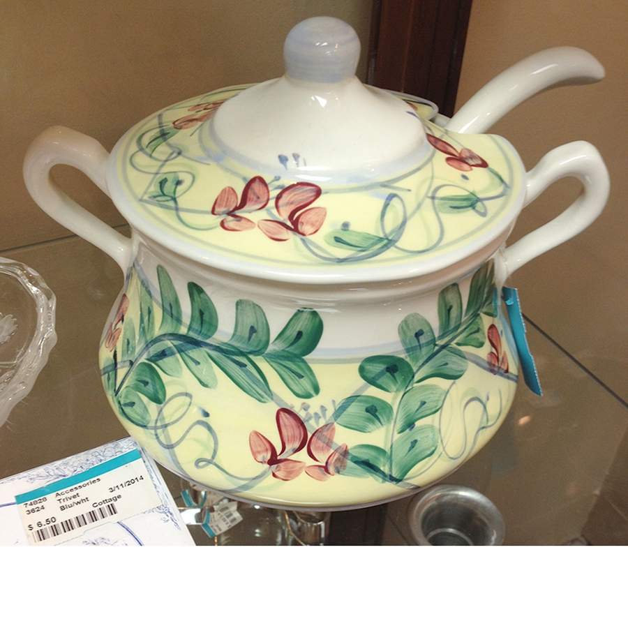 Maypop Tureen & Lid w/Ladle by Gail Pittman-1