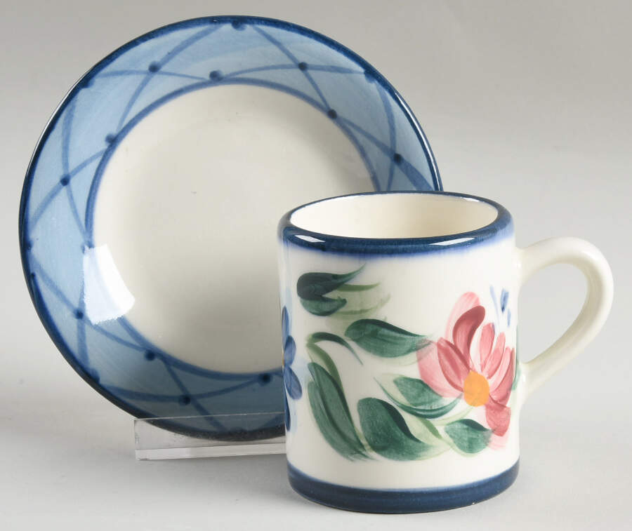 Annabella Espresso Cup and Saucer Set by Gail Pittman-1