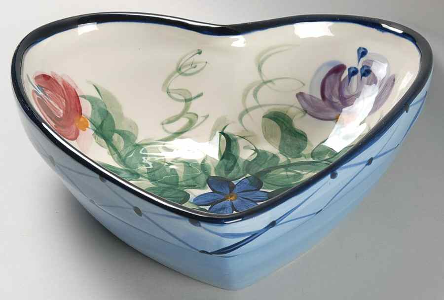 Annabella 9" Heart Shaped Bowl by Gail Pittman-1