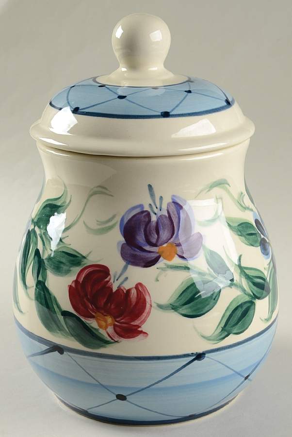 Annabella Extra Large Canister & Lid by Gail Pittman-1