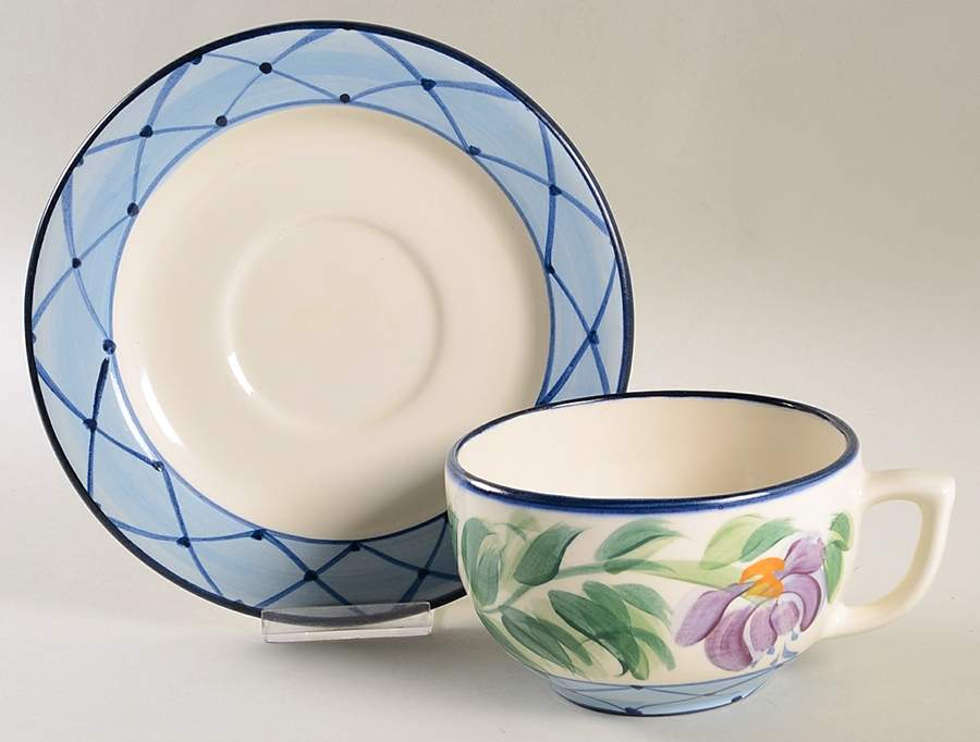 Annabella Latte Cup & Saucer Set by Gail Pittman-1