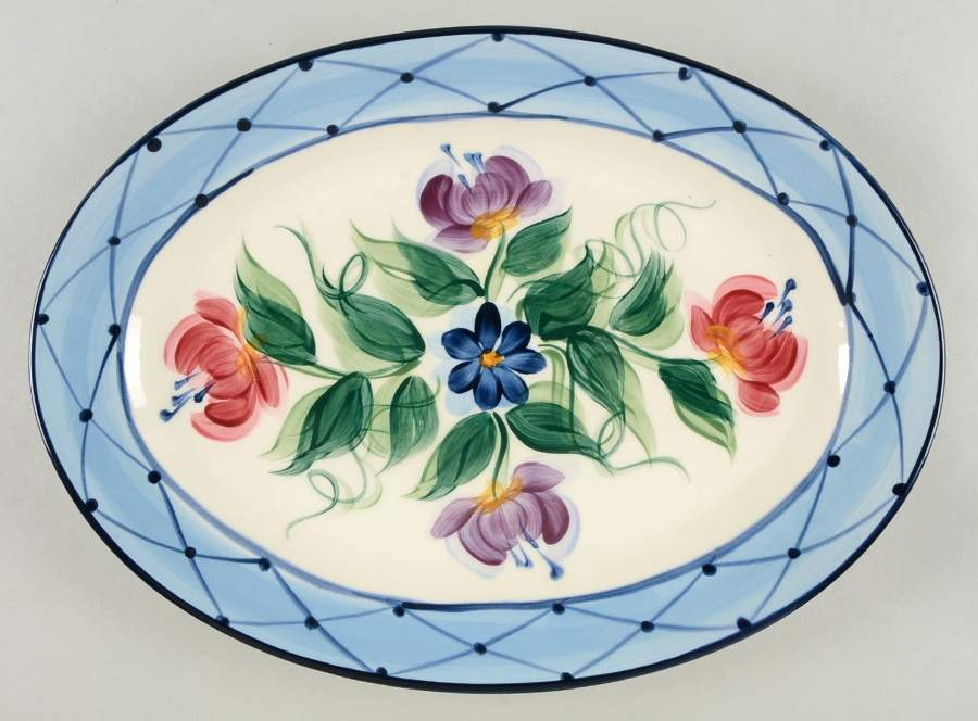 Annabella 13" Oval Serving Platter by Gail Pittman-1