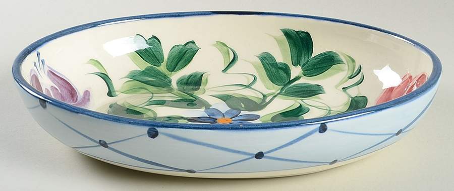 Annabella 10" Oval Vegetable Bowl by Gail Pittman-1