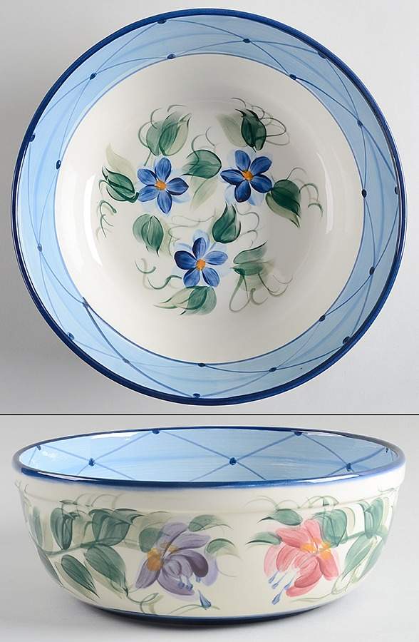 Annabella 10" Large Salad Serving Bowl by Gail Pittman-1