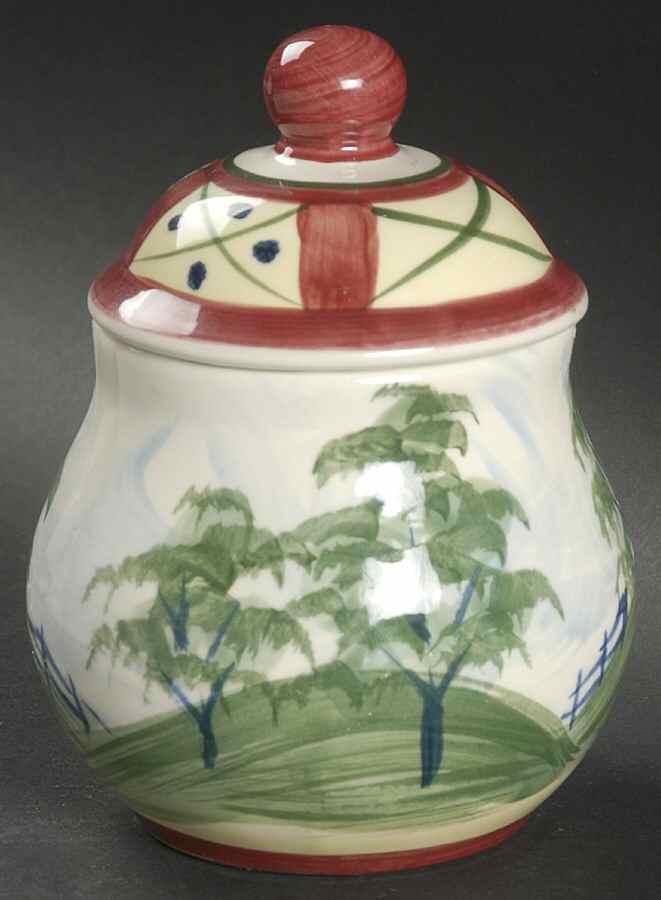 Natchez Trace Sugar Bowl & Lid by Gail Pittman-1