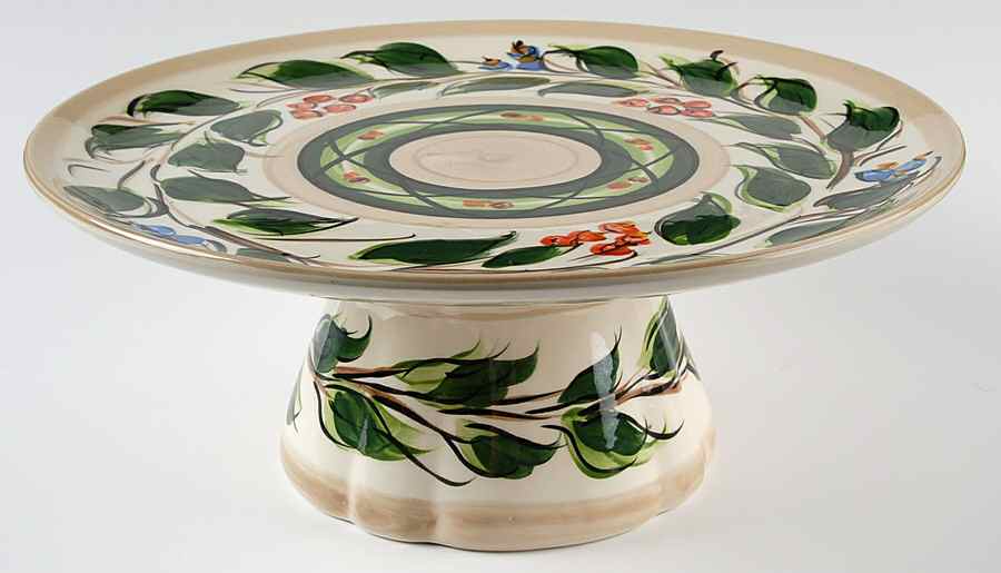 Vivaldi Footed Cake Plate by Gail Pittman-1
