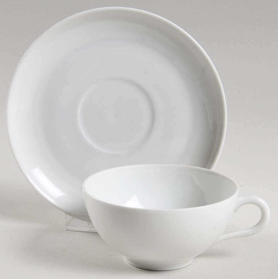 GIR9 Flat Cup & Saucer Set by Giraud China-1
