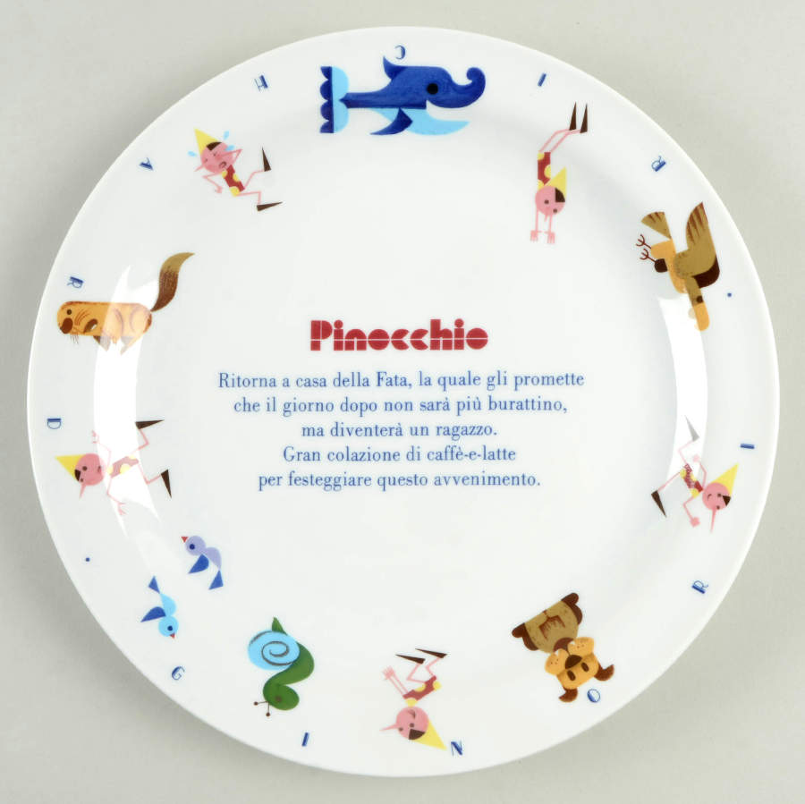 Pinocchio Dinner Plate by Ginori 1735-1