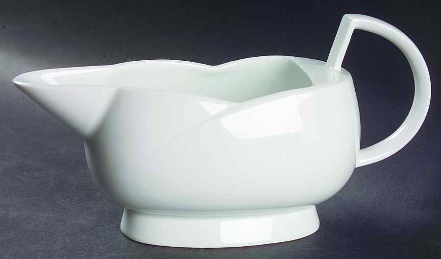 Nuvola White Gravy Boat by Ginori 1735-1