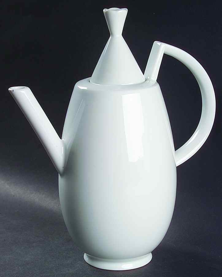 Nuvola White Coffee Pot & Lid by Ginori 1735-1