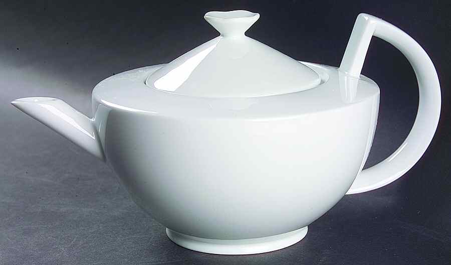 Nuvola White Teapot & Lid by Ginori 1735-1