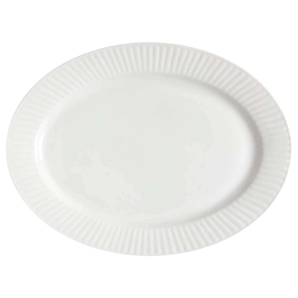 Claremont (No Trim) 14" Oval Serving Platter by Gibson Designs-1