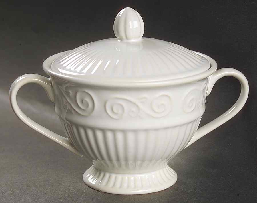 Claremont (No Trim) Sugar Bowl & Lid by Gibson Designs-1