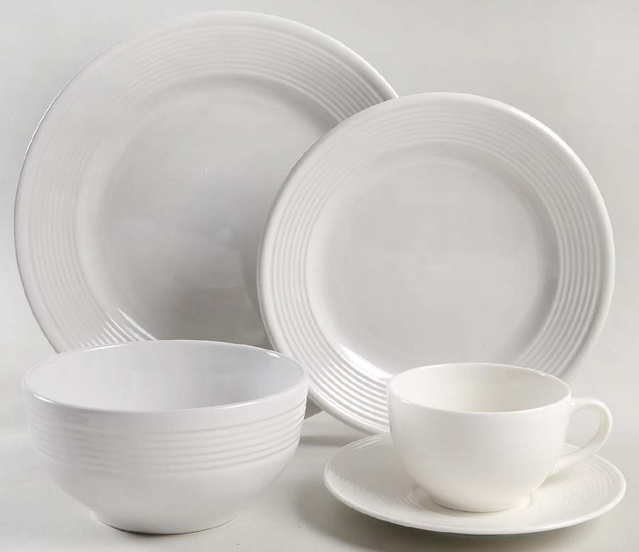 Wall Street 5 Piece Place Setting by Gibson Designs-1