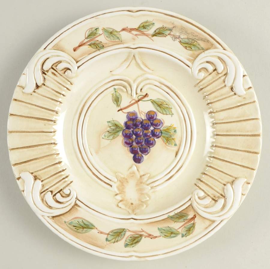 Ponte Vecchio Grape Salad Plate by Gibson Designs-1