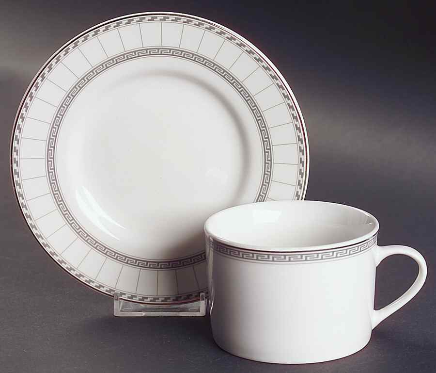 Eternity Flat Cup & Saucer Set by Gibson Designs-1